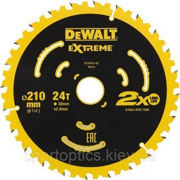 Диск пилковий EXTREME DeWALT DT20432 (210 х 30мм/ дерево, дерево з цвяхами) DT20432 фото