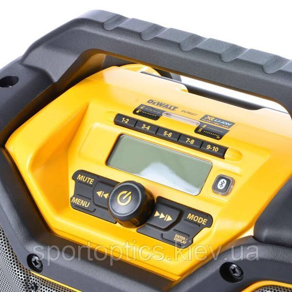 Зарядний пристрій-радіоприймач DeWALT DCR027 (10 А, 18 В, 54 В XR, 7.2кг) DCR027 фото