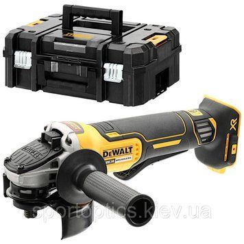 Шліфмашина кутова - болгарка акумуляторна DeWALT DCG406NT (18B XR, 125мм, 9000 об/хв, 1.74кг, валіза) DCG406NT фото