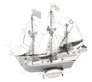 Металевий 3D конструктор "Корабель Golden Hind", Metal Earth, MMS049 2616901797 фото