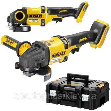 Шліфмашина кутова - болгарка акумуляторна DeWALT DCG418NT (54B XR, 125мм, 9000 об/хв, 2.18кг, валіза) DCG418NT фото
