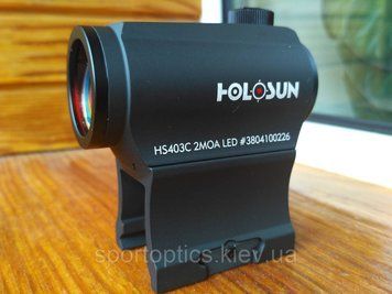 Коліматорний приціл HOLOSUN HS403C (2 МОА, red, Weaver) 747030 фото
