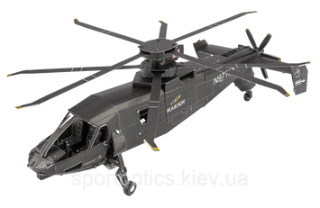 Металевий 3D конструктор "Гелікоптер Sikorsky S-97 Raider", Metal Earth, MMS460 2616902538 фото