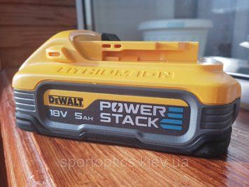 Акумуляторна батарея PowerStack DeWALT DCBP518 (5 Аг, Li-Ion, 18 В XR PowerStack) DCBP518 фото
