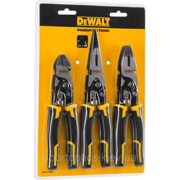 Набір з трьох шарнірно-губцевих інструментів Compound Action DeWALT DWHT0-70485 DWHT0-70485 фото