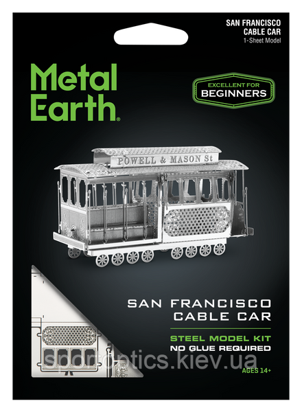 Металевий 3D конструктор "Кабельний трамвай Сан-Франциско", Metal Earth, MMS002 2616901776 фото